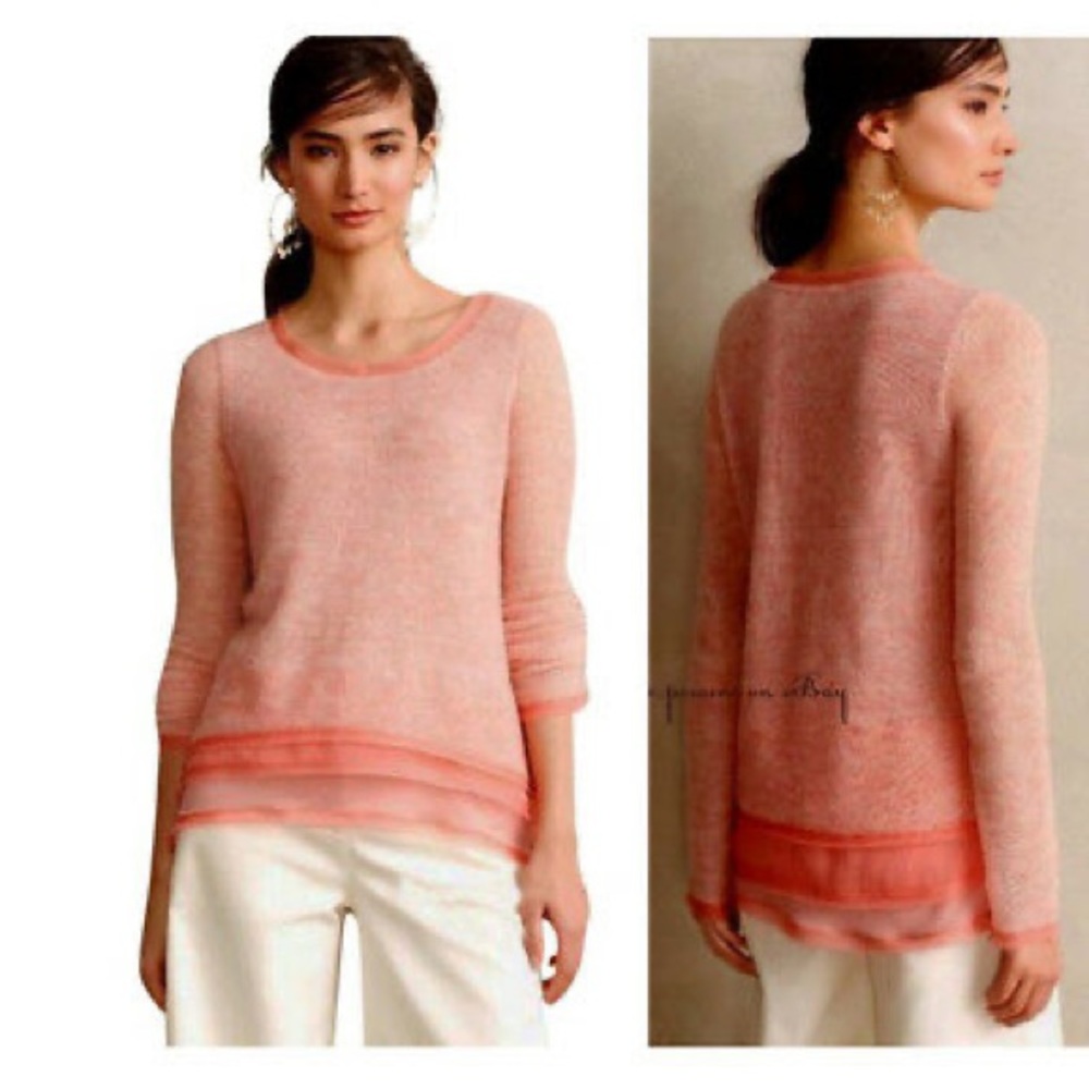 Women Knitted&Knotted for Anthro Irina pullover S